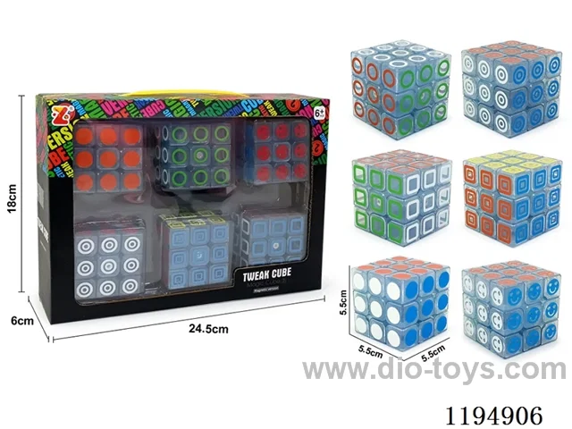 5.7CM Third Order Transparent UV Printing Cube