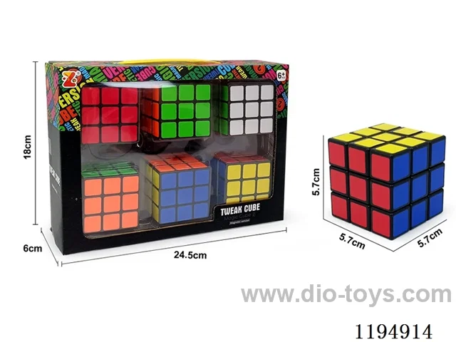 5.6CM Right Angle PE Third Order Rubik's Cube