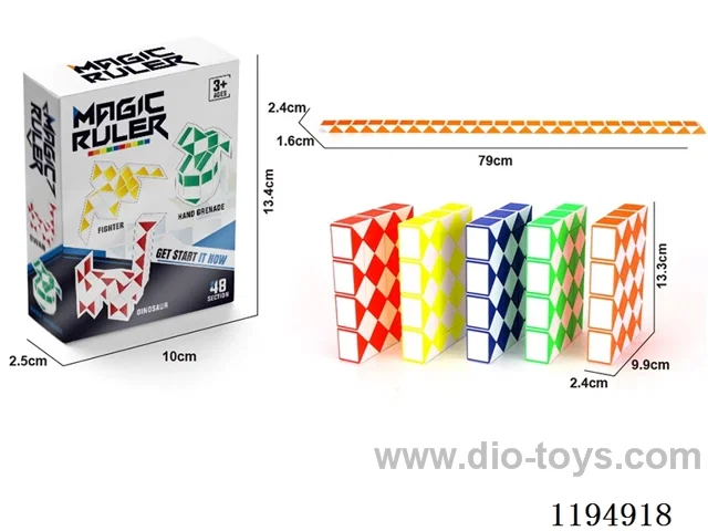 48 Solid Color Ruler Cubes