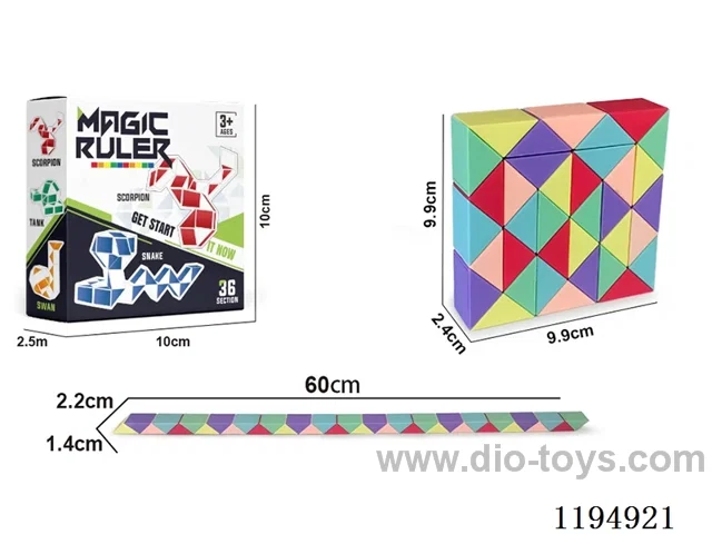 36 Sections Macaron Ruler Cube