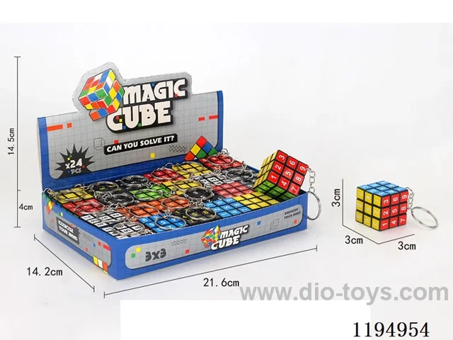 3CM Keychain Third Order Rubik's Cube