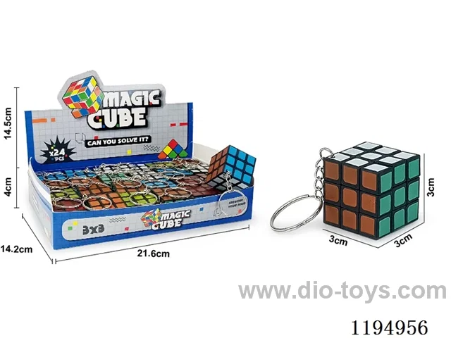 3CM Keychain Third Order Rubik's Cube