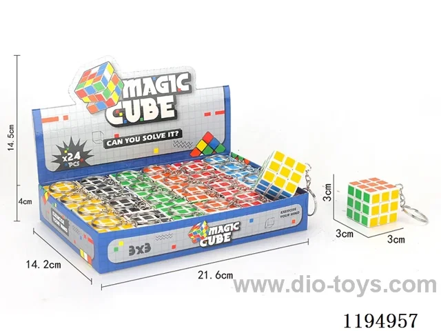 3CM Keychain Third Order Rubik's Cube