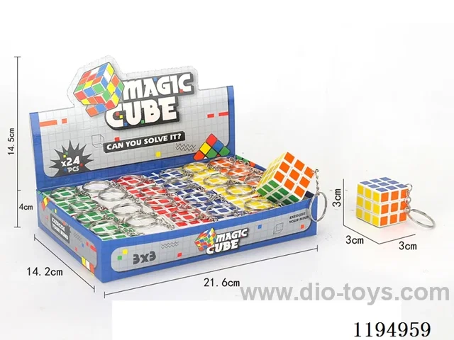 3CM Keychain Third Order Rubik's Cube