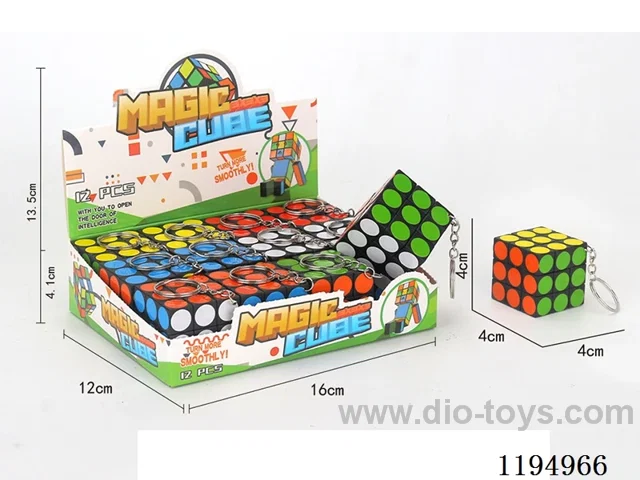 4CM Keychain Third Order Dot Rubik's Cube