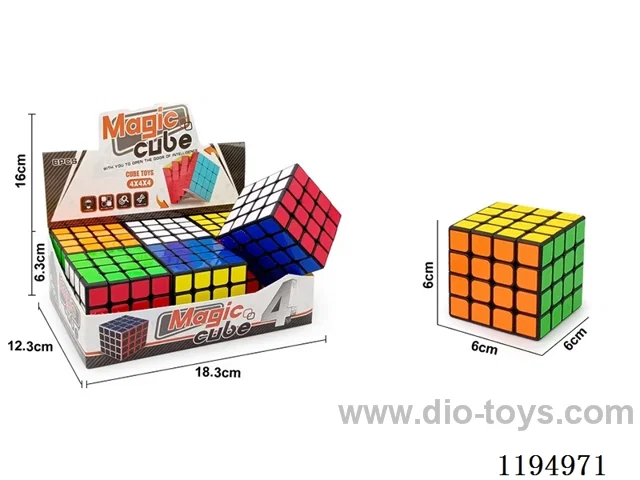 6.0CM Black Sticker 4-Step Rubik's Cube