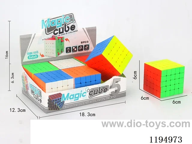 6.0CM Solid Color 5-Step Rubik's Cube