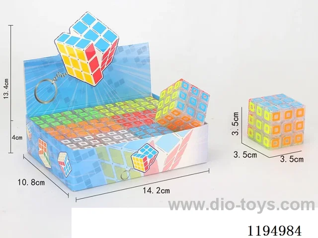 3.5CM Transparent Square Rubik's Cube