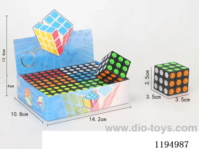 3.5CM black smiley face Rubik's Cube