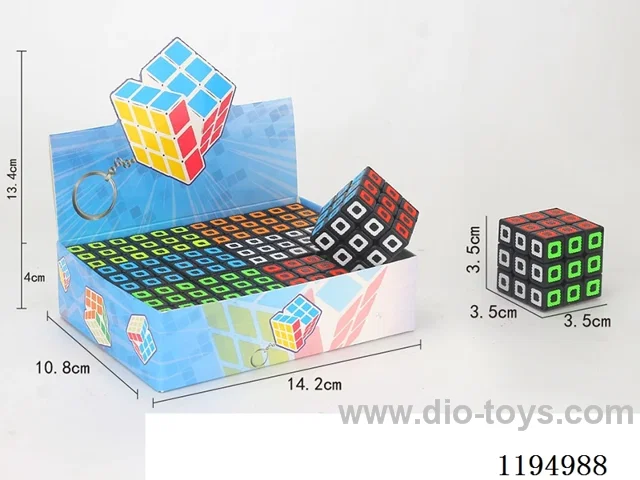 3.5CM black lattice cube