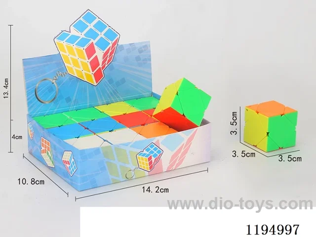 3.5CM solid color Tilt & Turn Rubik's Cube