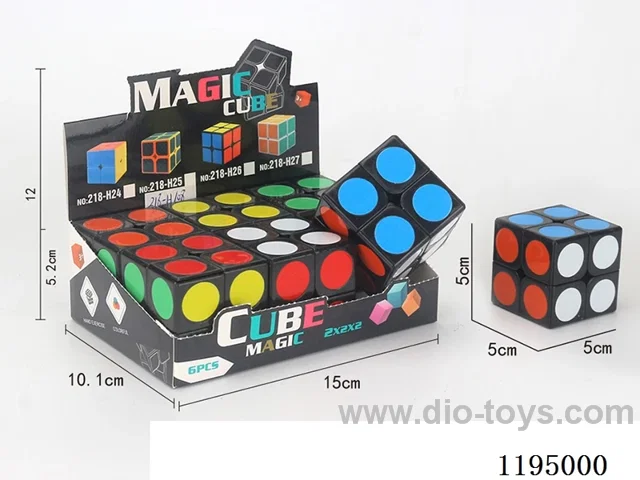 5.0CM 2nd Order Black Dot UV Printed Rubik's Cube