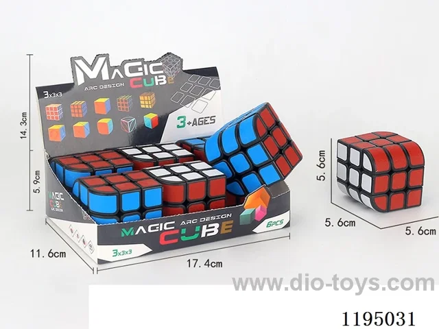 Trihedral Black Sticker Cube
