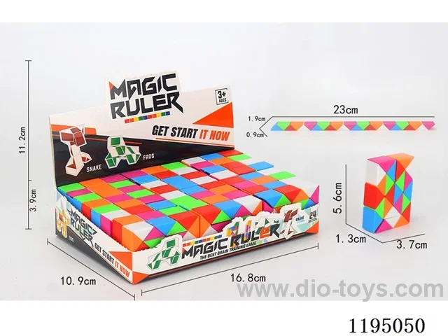 24 Sections Colorful Ruler Square
