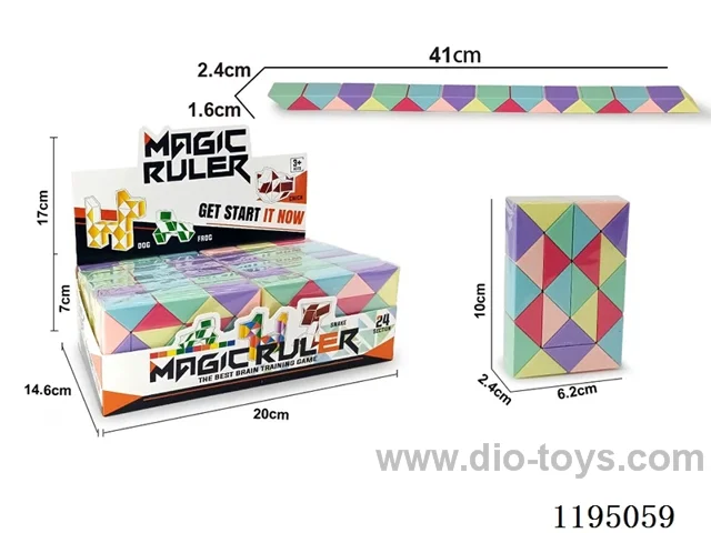 24 Sections Macaroon Ruler Cube