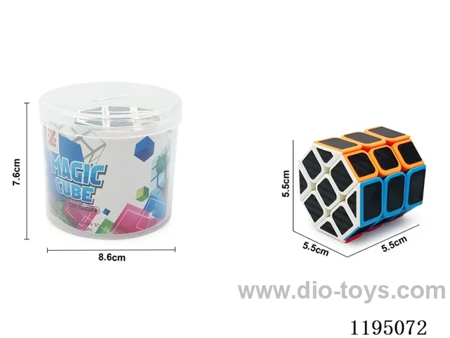 Solid Octagonal Carbon Fiber Cylinder Cube