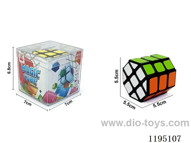 Black Sticker Octagonal Cylinder Rubik's Cube