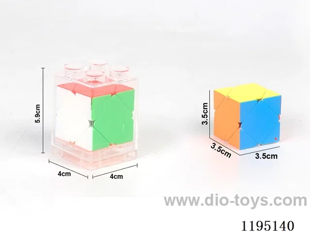 3.5CM solid color Tilt & Turn Rubik's Cube