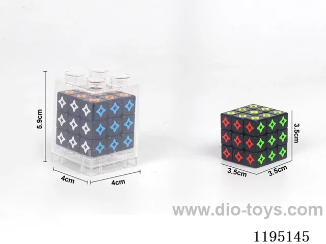 3.5CM Black Star Rubik's Cube