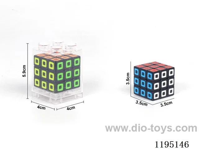 3.5CM Black Lattice Cube