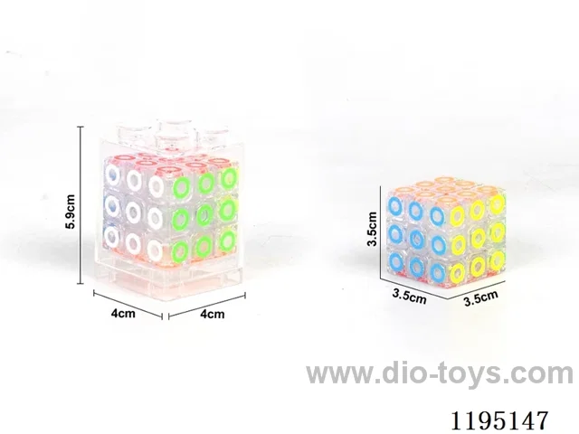 3.5CM transparent circle Rubik's Cube