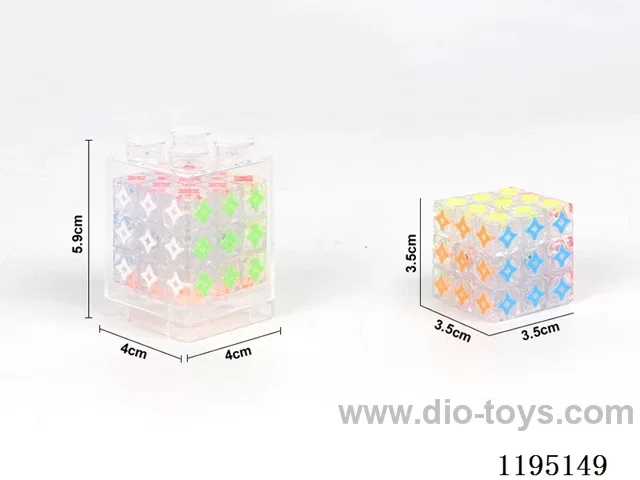 3.5CM Transparent Star Cube