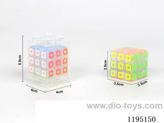 3.5CM Transparent Lattice Cube