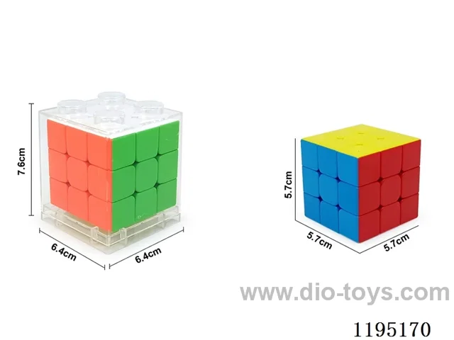 5.7CM solid color fully enclosed three-order Rubik's Cube