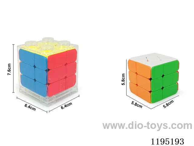 Solid Rubik's Cube with Wind and Fire Wheel