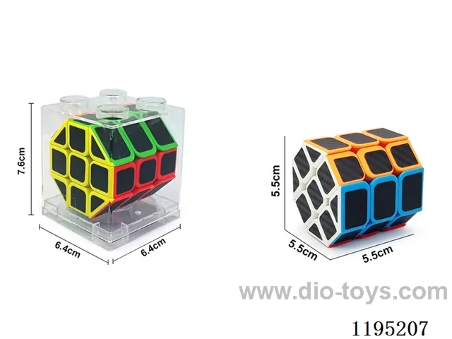 Solid Octagonal Carbon Fiber Cylinder Rubik's Cube