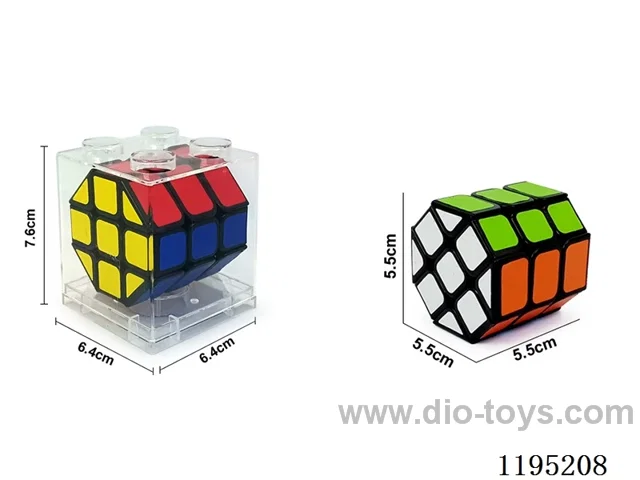 Black Sticker Octagonal Cylinder Rubik's Cube