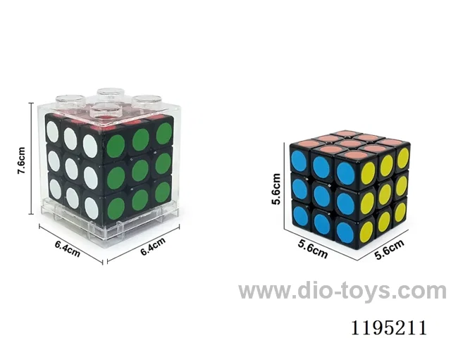 5.7CM 3rd order black dots UV printed Rubik's Cube