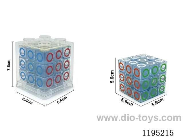5.7CM Third order transparent circle UV printed Rubik's Cube