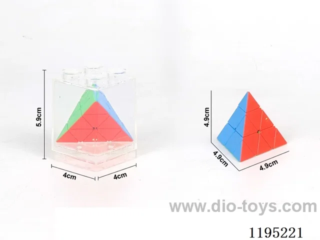 Solid Color Pyramid Cube