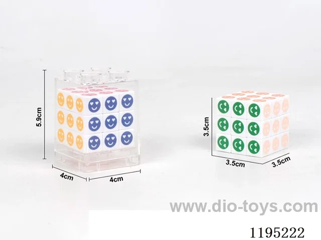 3.5CM Smiley Face Heat Transfer Rubik's Cube