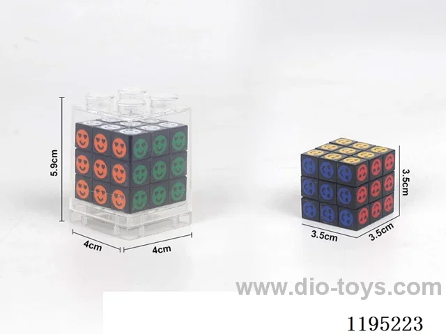 3.5CM Smiley Face Heat Transfer Rubik's Cube