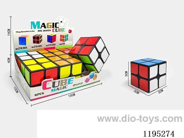 5CM Second Order Rubik's Cube with Black Labeling