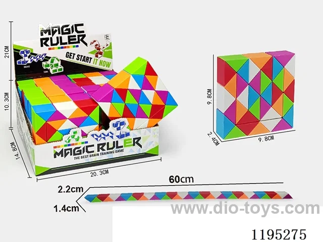 36 Colorful Rubik's Cubes