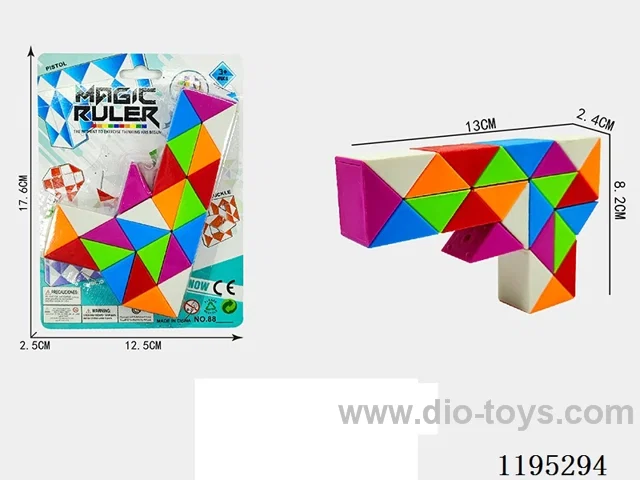 24 Pistol Ruler with Colorful Pistols