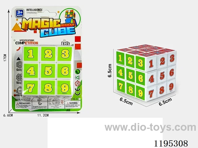 6.5CM Digital Three Steps Magic Cube