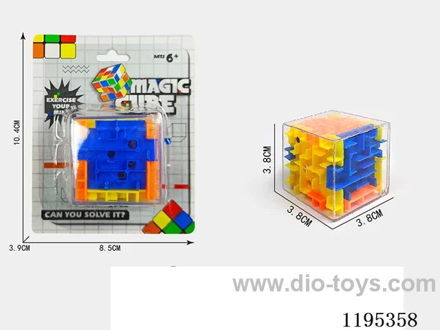 3.8CM 3D maze with colorful 3 dimensions