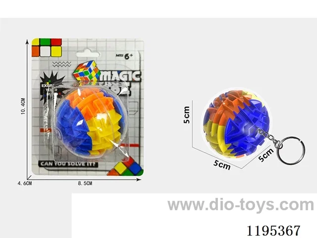5Keychain Ball Colorful 3D Maze