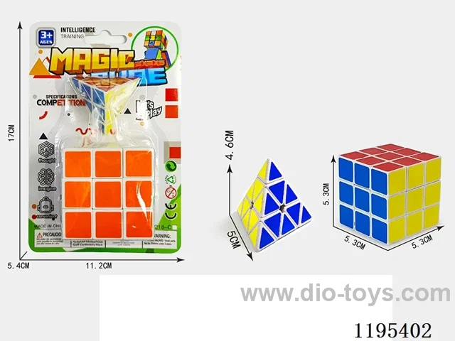 5.3CM White Stickers Combination Small Pyramid
