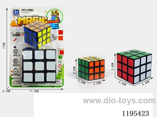 5.6CM black background heat transfer combination 3.5CM Rubik's Cube
