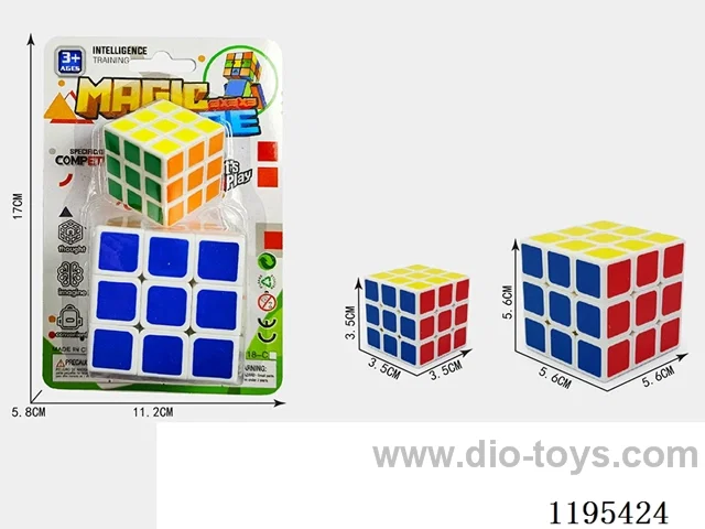 5.6CM white heat transfer combination 3.5CM Rubik's Cube