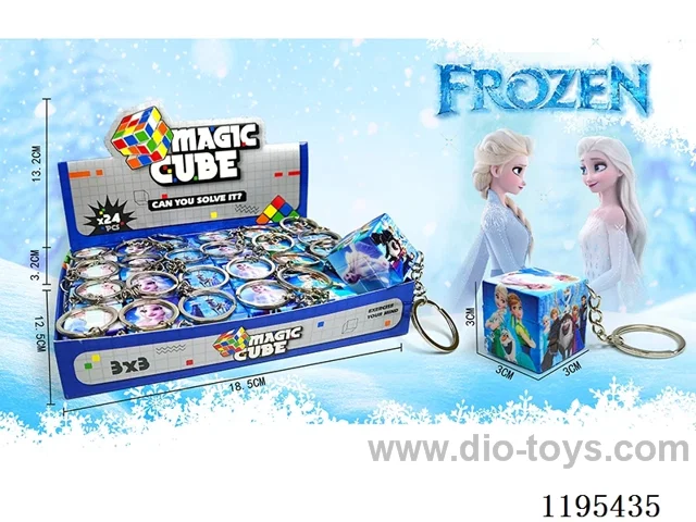 3CM Rubik's Cube UV printing Frozen with keychain
