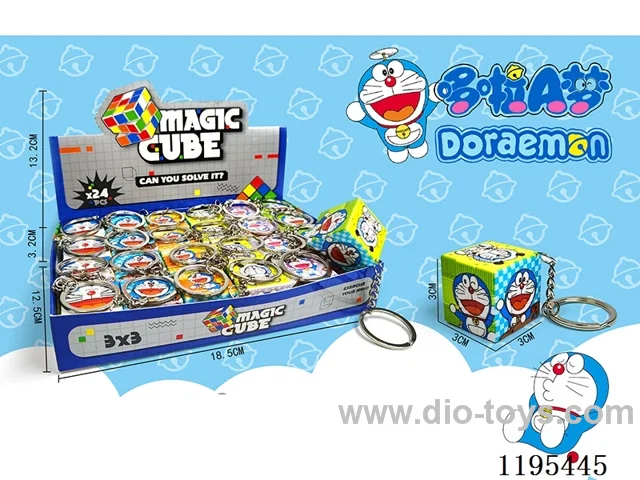 3CM Rubik's Cube UV print Tinkerbell with keychain