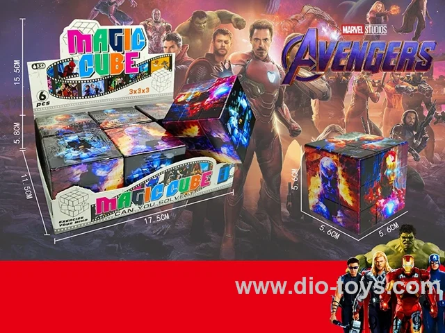 5.6CM Rubik's Cube UV Print Iron Man