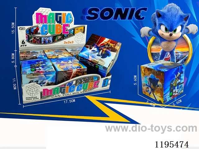 5.6CM Rubik's Cube UV Printing Sonic