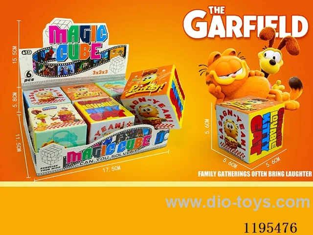 5.6CM Rubik's Cube UV Printing New Garfield